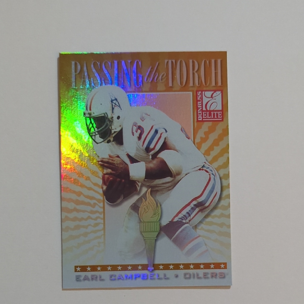 1999 Donruss Elite Passing The Torch Earl Campbell Ricky Williams #7 Of 18 Texas